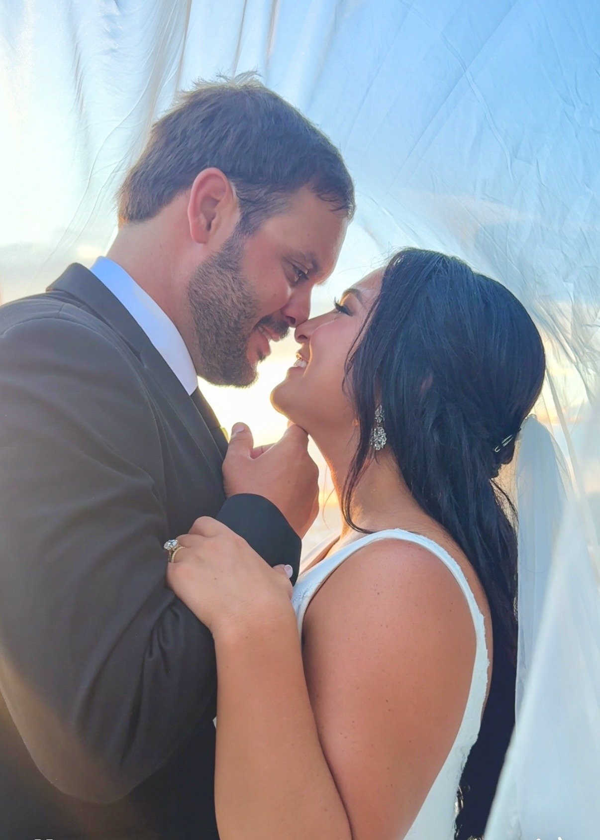Wedding couple portrait