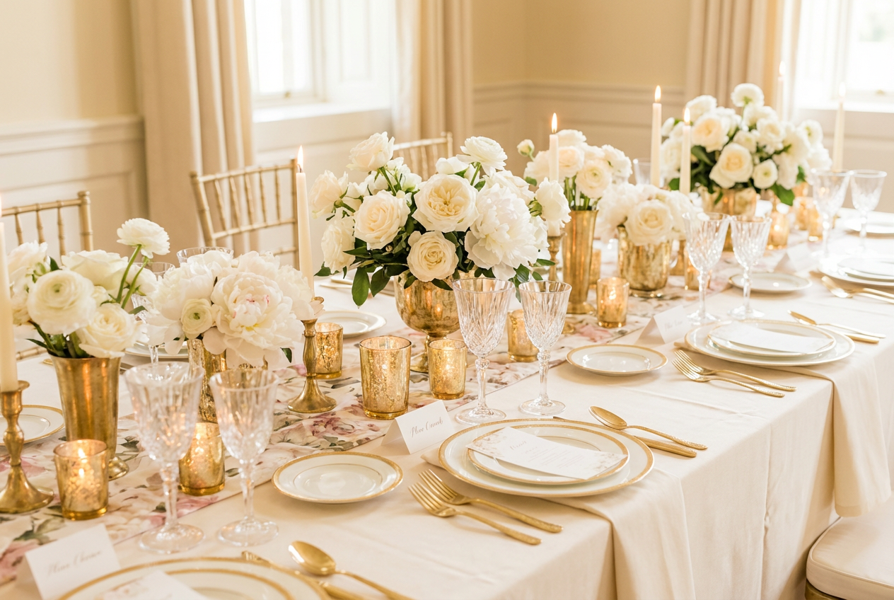 Reception table setup